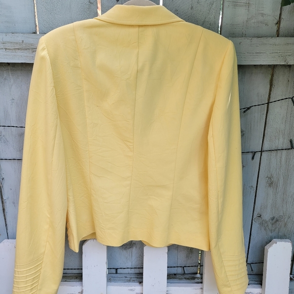 INSIGHT Yellow Button Down Blazer Size 10 - Picture 6 of 8